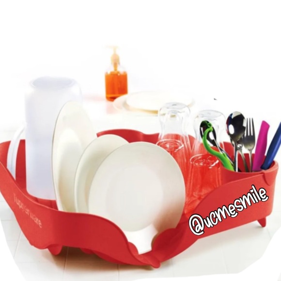 Tupperware Large Shell Easy Dry Dish Drainer - Picture 2 of 2